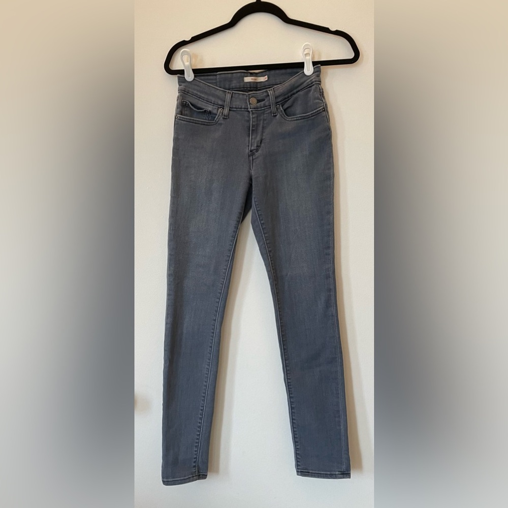 Levi’s blue-grey 711 sculpt Jean